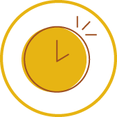 clock yellow icon