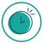 clock blue icon